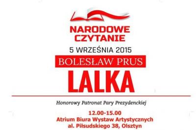 Narodowe Czytanie Lalki Bolesława Prusa - grafika