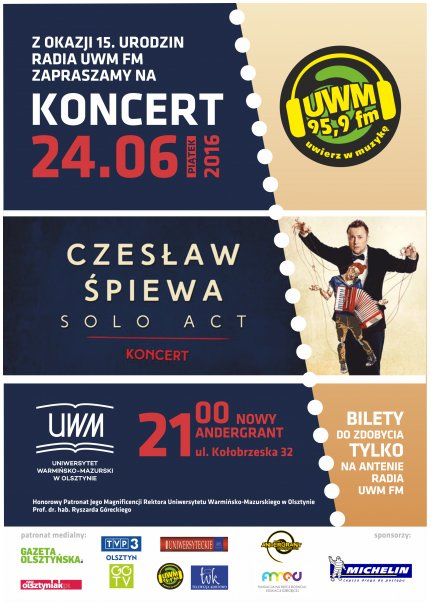 Koncert urodzinowy Radia UWM FM