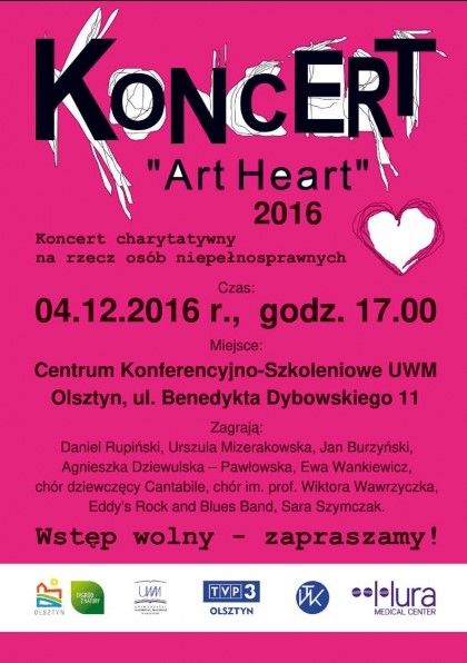 Plakat promujący koncert Art Heart