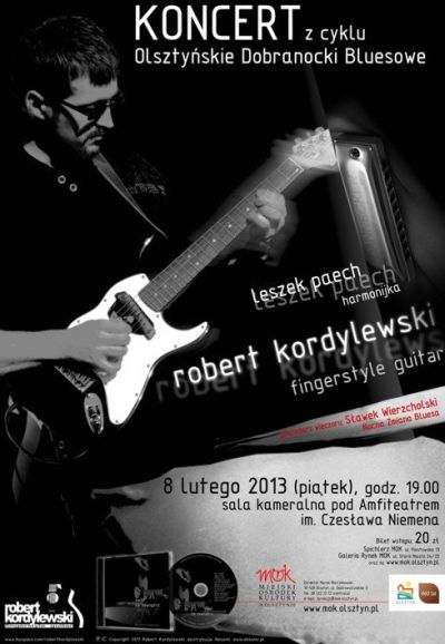 Koncert Olsztyńskie Dobranocki Bluesowe plakat